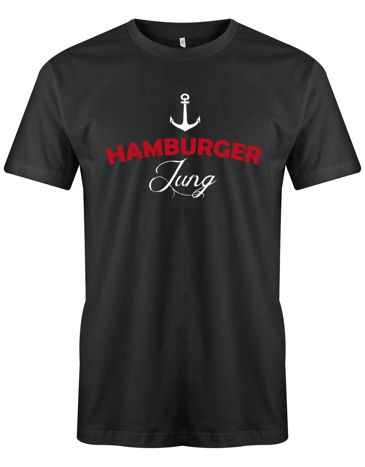 Hamburger-Jung-Herren-Shirt-SChwarz