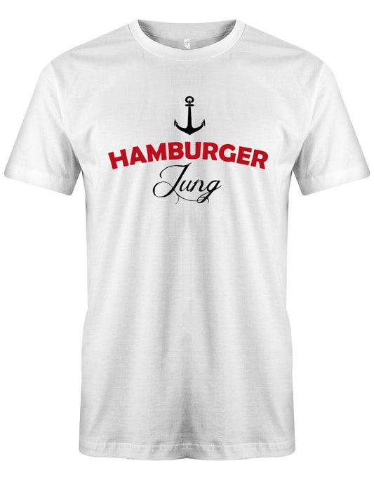 Hamburger-Jung-Herren-Shirt-Weiss