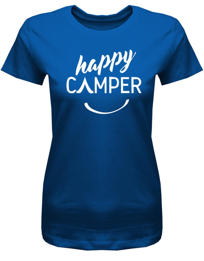 Happy-Camper-Damen-Camping-Shirt-Royalblau
