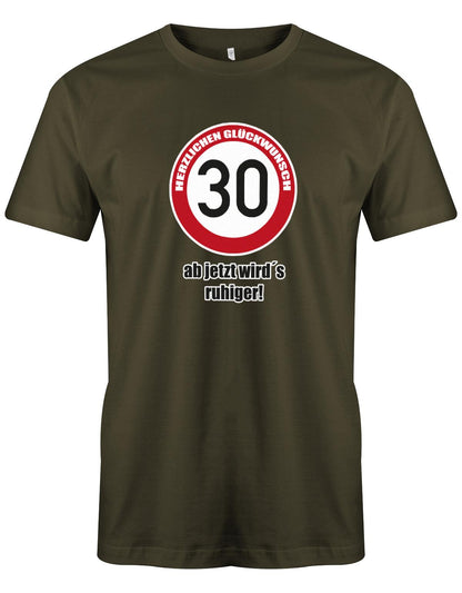 Lustiges T-Shirt zum 30 Geburtstag für den Mann Bedruckt mit: Herzlichen Glückwunsch 30 Verkehrsschild 30er Zone ab jetzt wird´s ruhiger. Das 30 Geburtstag Männer Shirt Lustig ist eine super Geschenkidee. 30 geburtstag Männer Shirt ✓ 1993 geburtstag shirt ✓ t-shirt zum 30 geburtstag mann ✓ shirt 30 mann Army