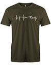 Herzschlag-Berge-Herren-Shirt-Army