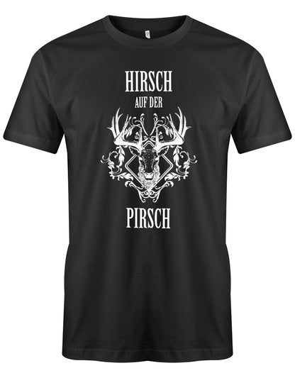 Hirsch-auf-der-Pirsch-Deluxe-Style-Herren-Schwarz