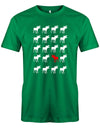 Hirsche-Design-Weihnachten-Shirt-Rudolf-Herren-Gr-n