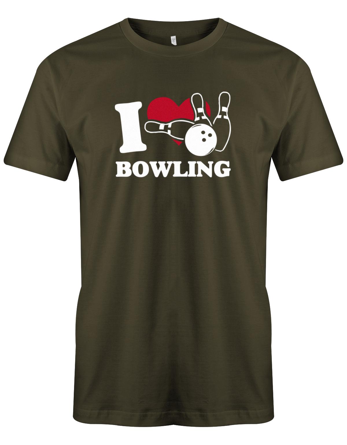 I-LOve-Bowling-Herren-Shirt-Army