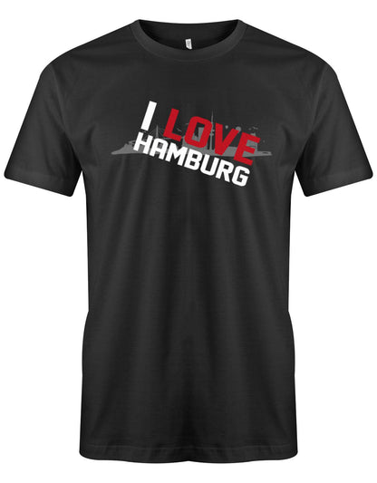 I-LOve-Hamburg-SChriftzug-Herren-Hamburg-Shirt-Schwarz