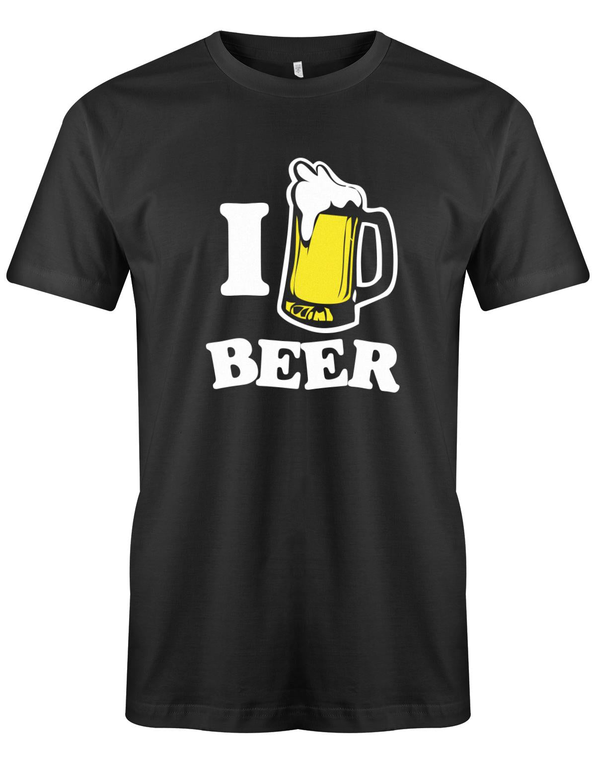 I-love-Beer-herren-bier-Shirt-Schwarz