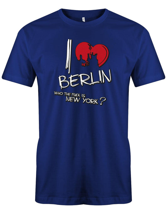 I-love-Berlin-Wahrzeichen-Who-the-fuck-is-new-york-Herren-Berliner-Shirt-RoyalblauHOHoxhTRyqWtS