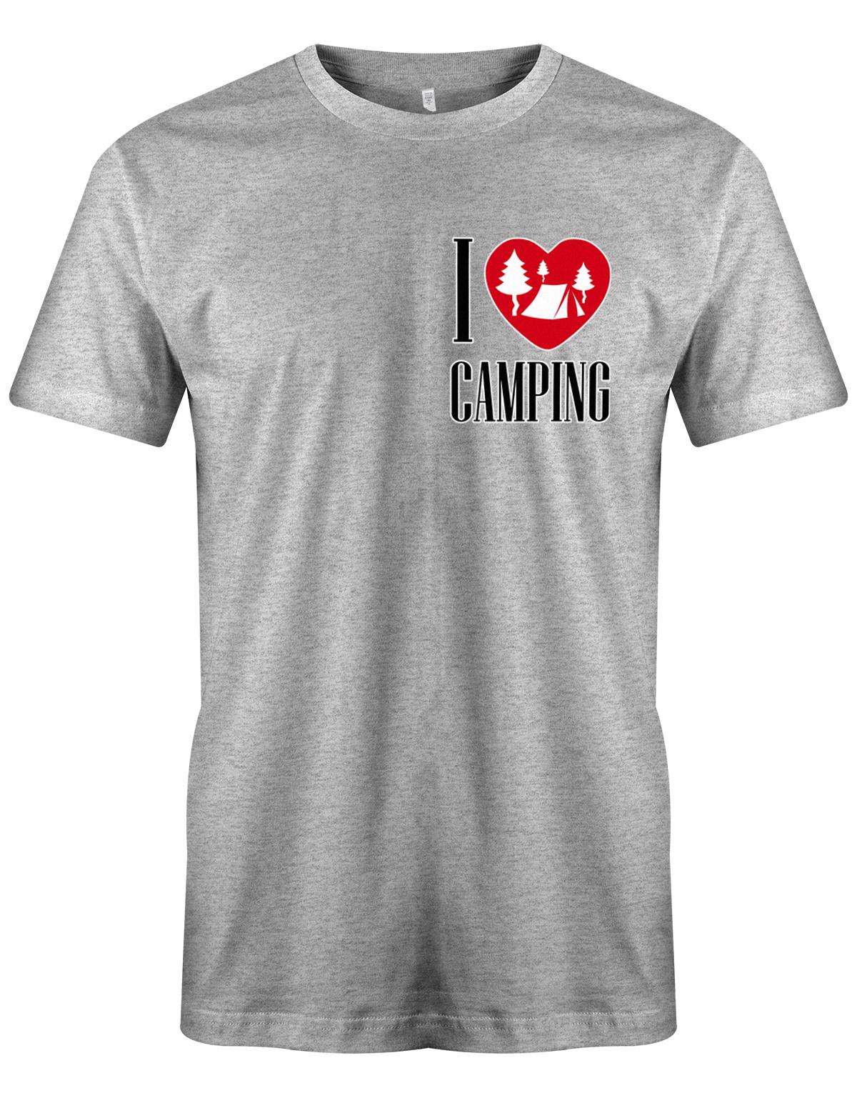 I-love-Camping-Herren-Shirt-Grau