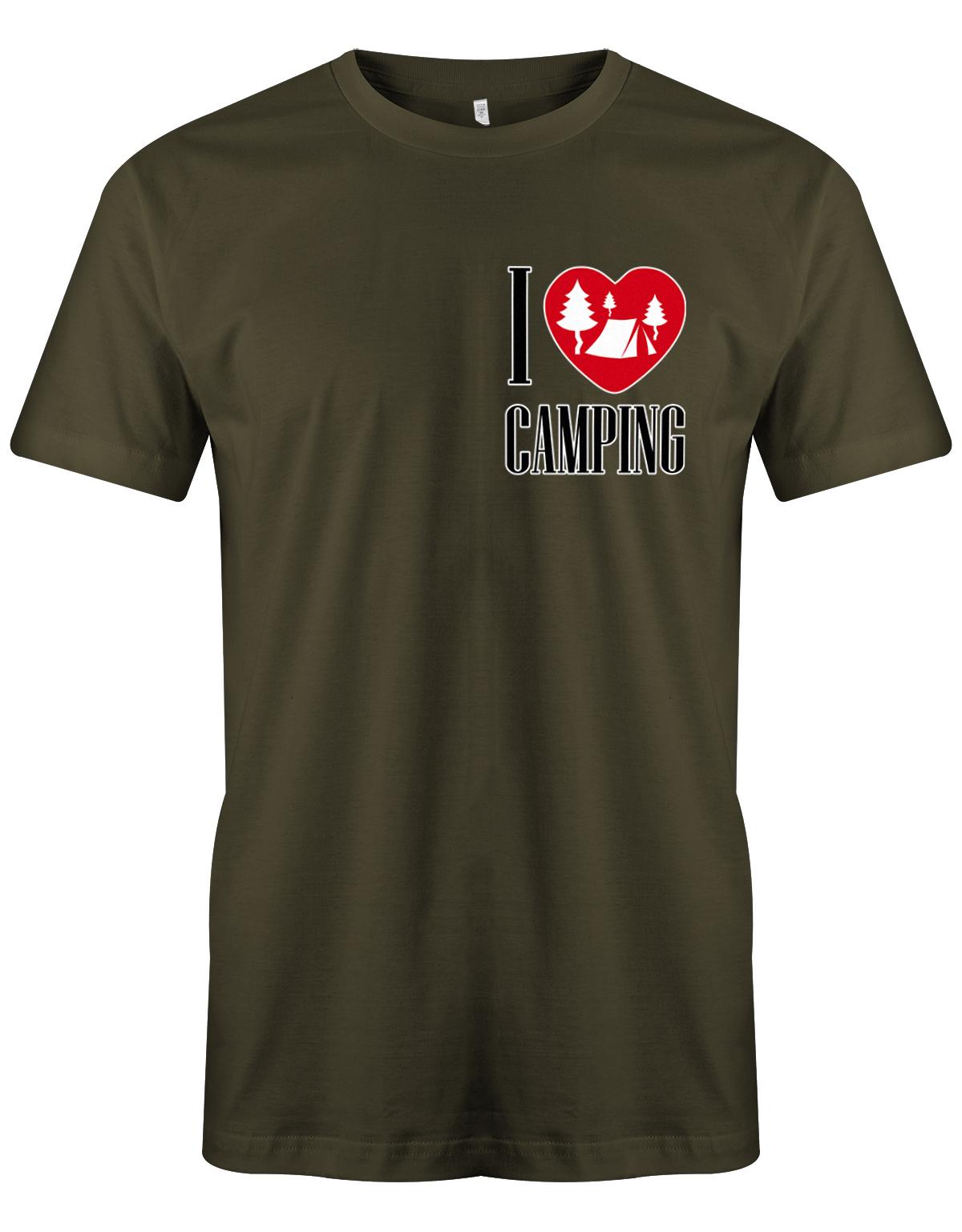 I-love-Camping-Herren-Shirt-army