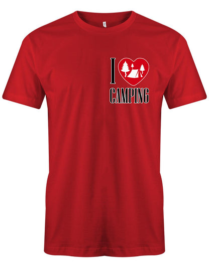 I-love-Camping-Herren-Shirt-rot