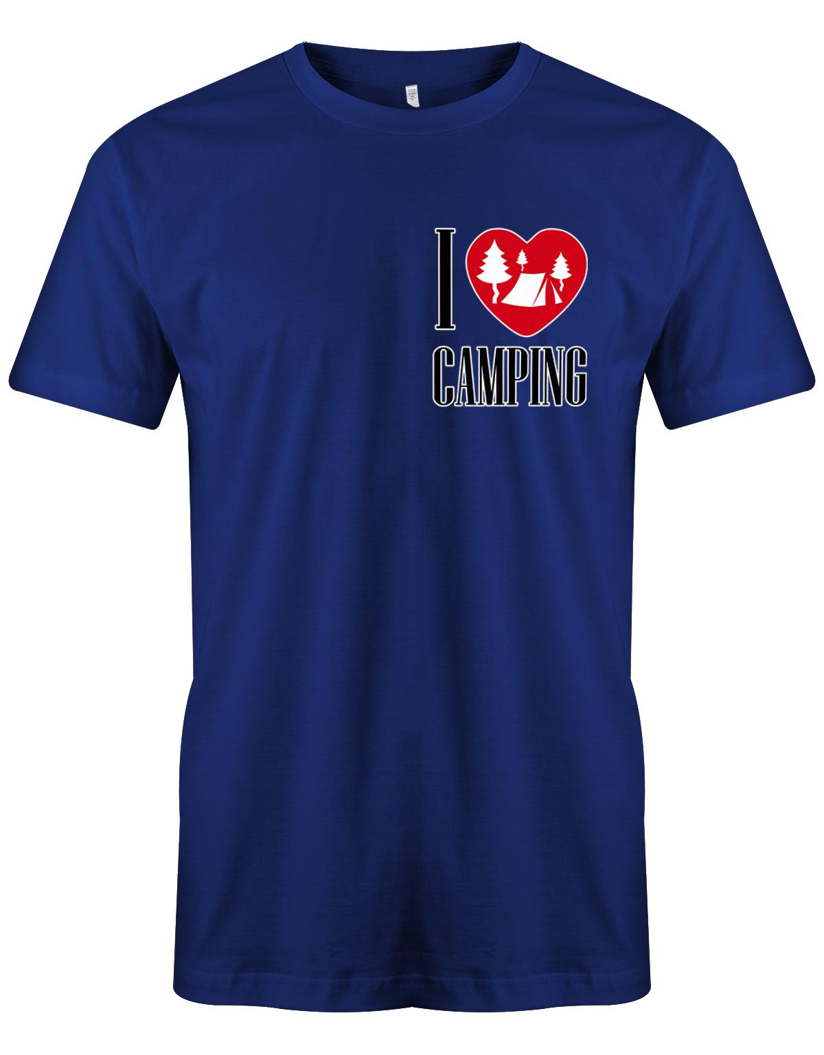I-love-Camping-Herren-Shirt-royalblau