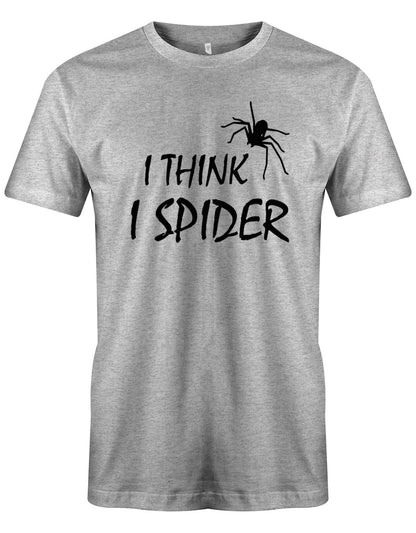 I-think-i-spider-herren-Shirt-Grau