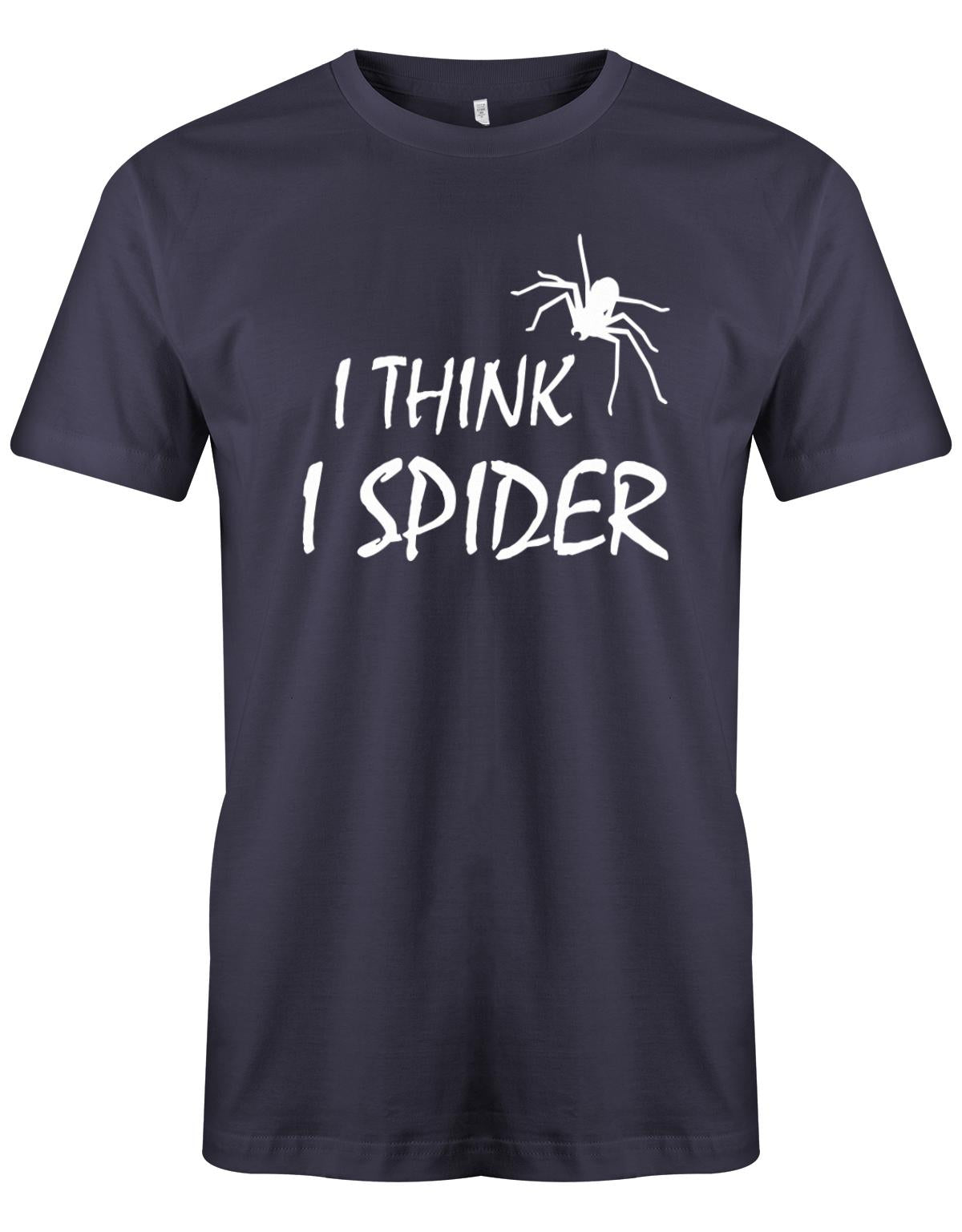 I-think-i-spider-herren-Shirt-Navy
