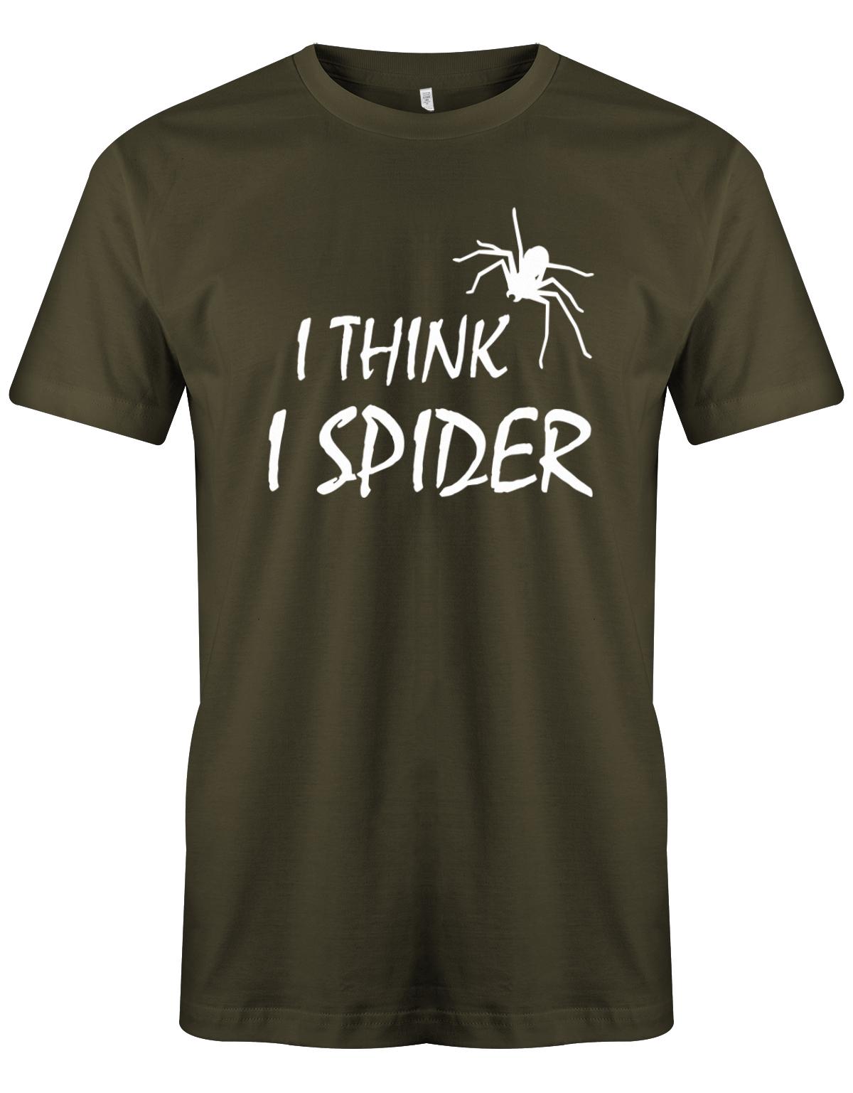 I-think-i-spider-herren-Shirt-army