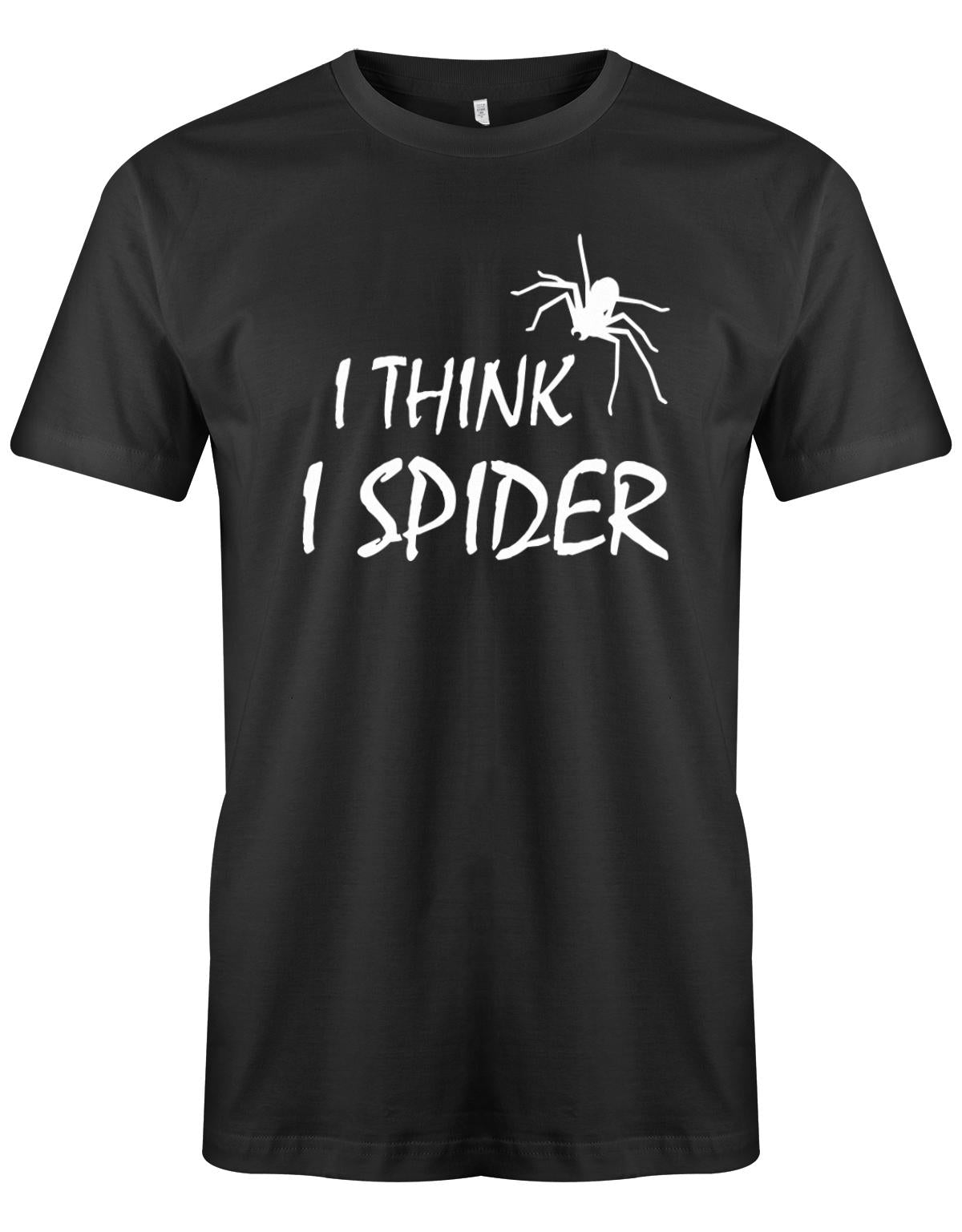 I-think-i-spider-herren-Shirt-schwarz