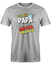 Ich-bin-Papa-was-sind-deine-Superkr-fte-Herren-Shirt-Grau