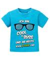 Ich-bin-cool-und-s-ss-1-jahr-lang-Baby-Shirt-Blau
