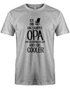Camper Camping Tshirt - Ich bin ein Camper Opa wie ein normaler Opa aber viel Cooler  Grau
