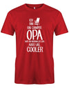 Camper Camping Tshirt - Ich bin ein Camper Opa wie ein normaler Opa aber viel Cooler Rot