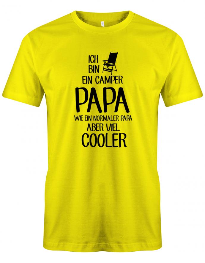 Ich-bin-ein-Camper-papa-wie-ein-normaler-papa-aber-viel-Cooler-Herren-Shirt-gelb