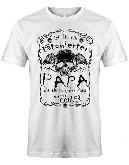 Ich-bin-ein-t-towierter-Papa-Classic-Herren-Shirt-Weiss