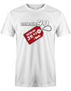 Ich bin nicht 40 ich bin 39,95 plus MwSt - T-Shirt 40 Geburtstag Männer - 1983 myShirtStore Weiss