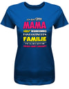 Ich-bin-stolze-mama-einer-Familie-Damen-Shirt-Royalblau