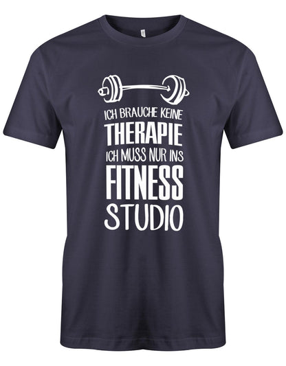 Ich-brauche-keine-Therapie-ich-muss-nur-ins-Fitness-Studio-Herren-Navy