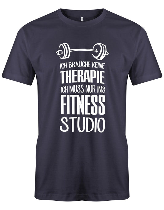 Ich-brauche-keine-Therapie-ich-muss-nur-ins-Fitness-Studio-Herren-Navy