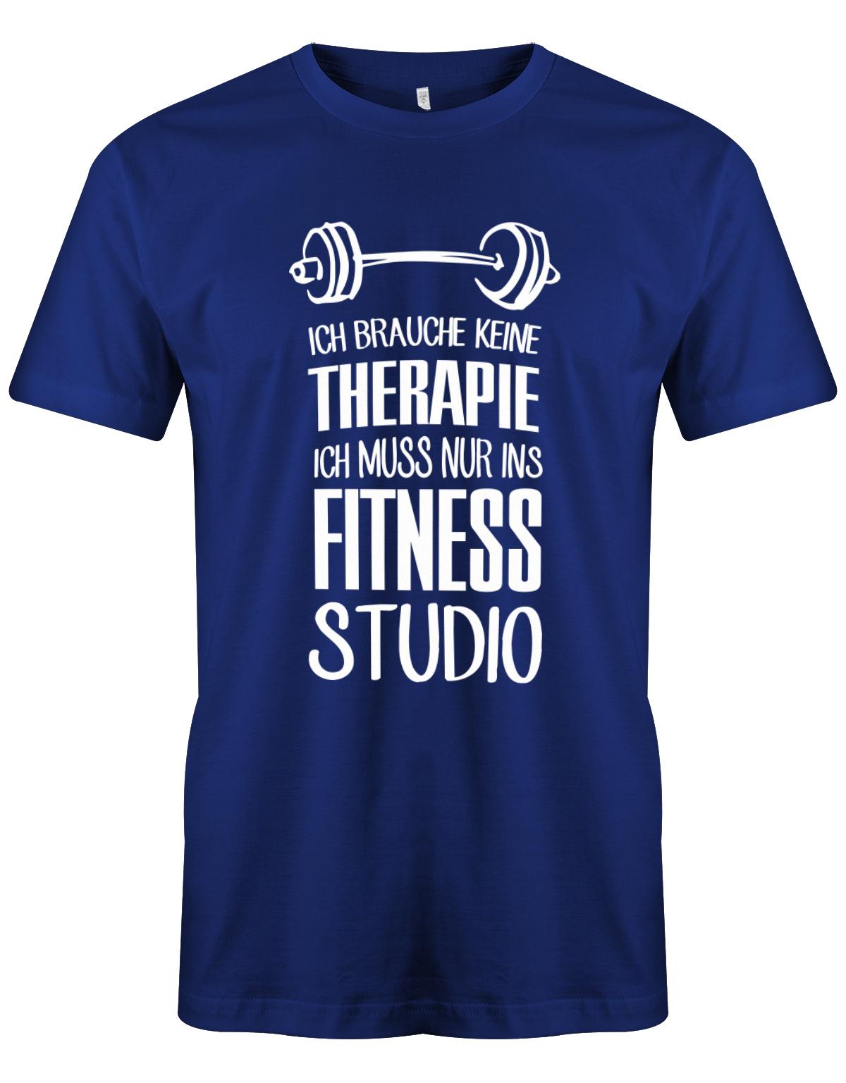 Ich-brauche-keine-Therapie-ich-muss-nur-ins-Fitness-Studio-Herren-Royalblau