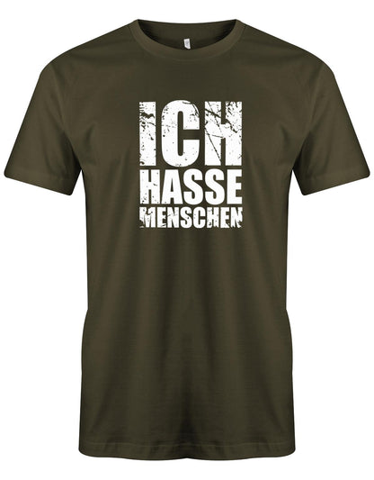 Ich-hasse-Menschen-Herren-Shirt-Army