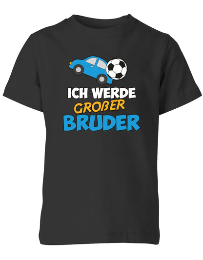 Ich-werde-grosser-bruder-Kinder-Shirt-Schwarz