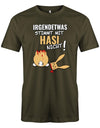 Irgendetwas stimmt mit Hasi nicht - Fun - Herren T-Shirt Army