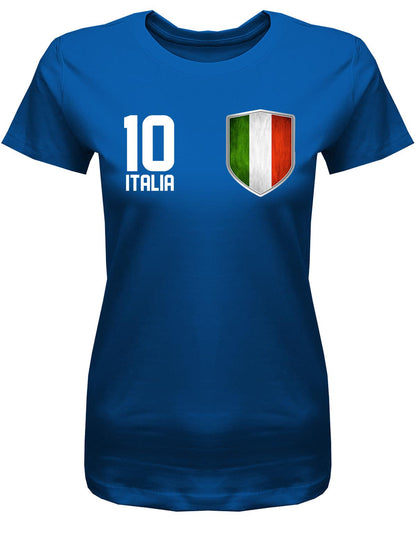 Italia 10 Wappen - EM WM - Italien Fan - Damen T-Shirt
