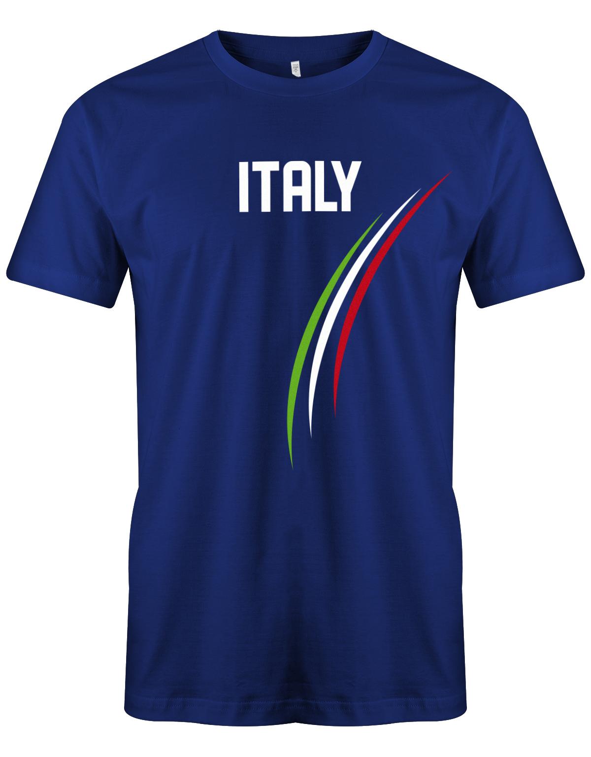 Italy-Herren-Shirt-Royalblau