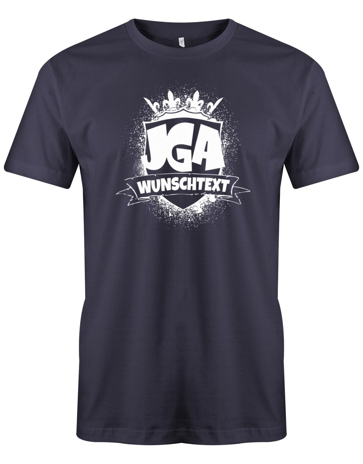 JGA-Wappen-Spr-h-Krone-Herren-Shirt-Navy