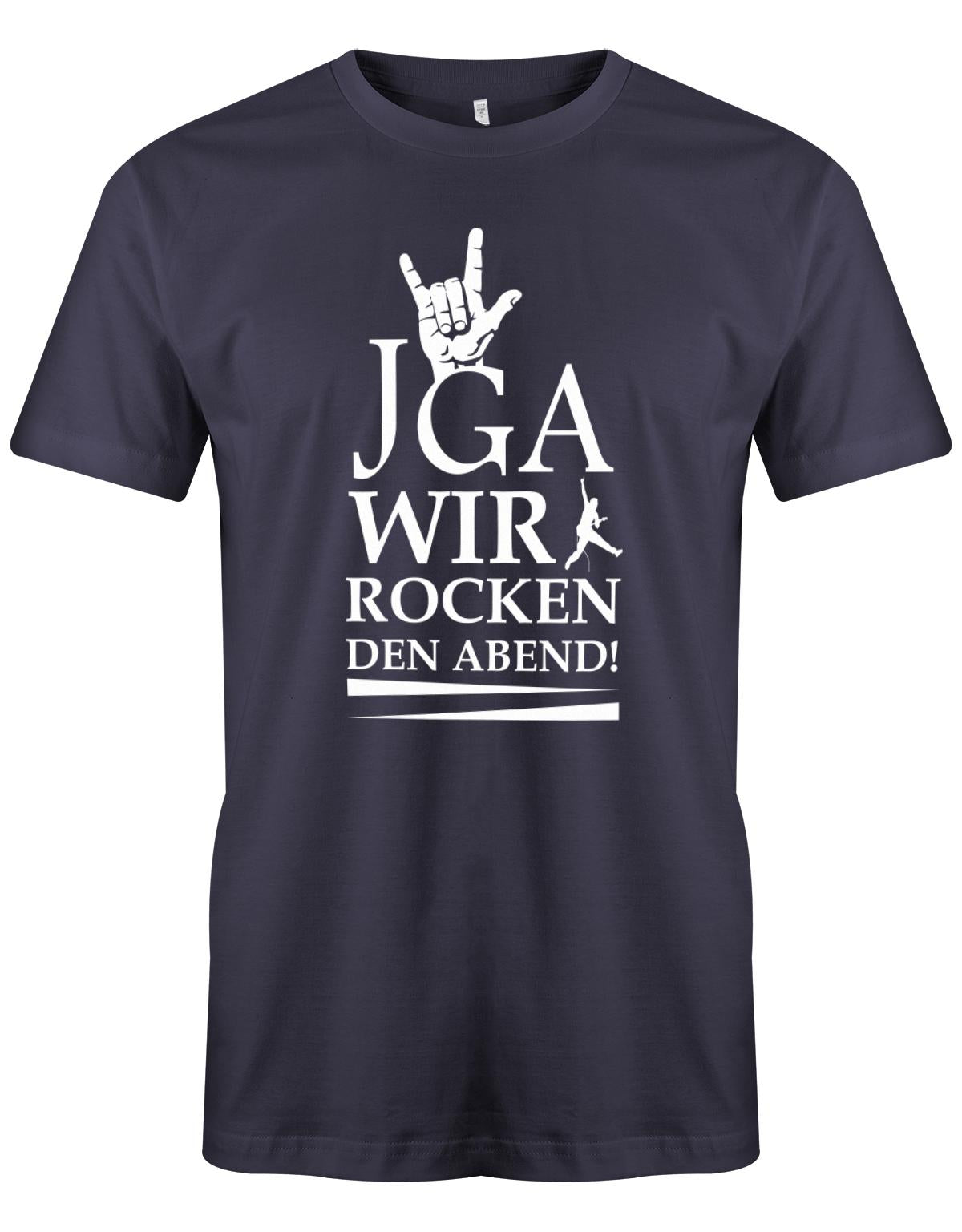 JGA-Wir-rocken-den-Abend-Herren-Shirt-Navy