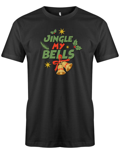 Jingle-my-Bells-Weihanchten-Fun-Shirt-Herren-SChwarz