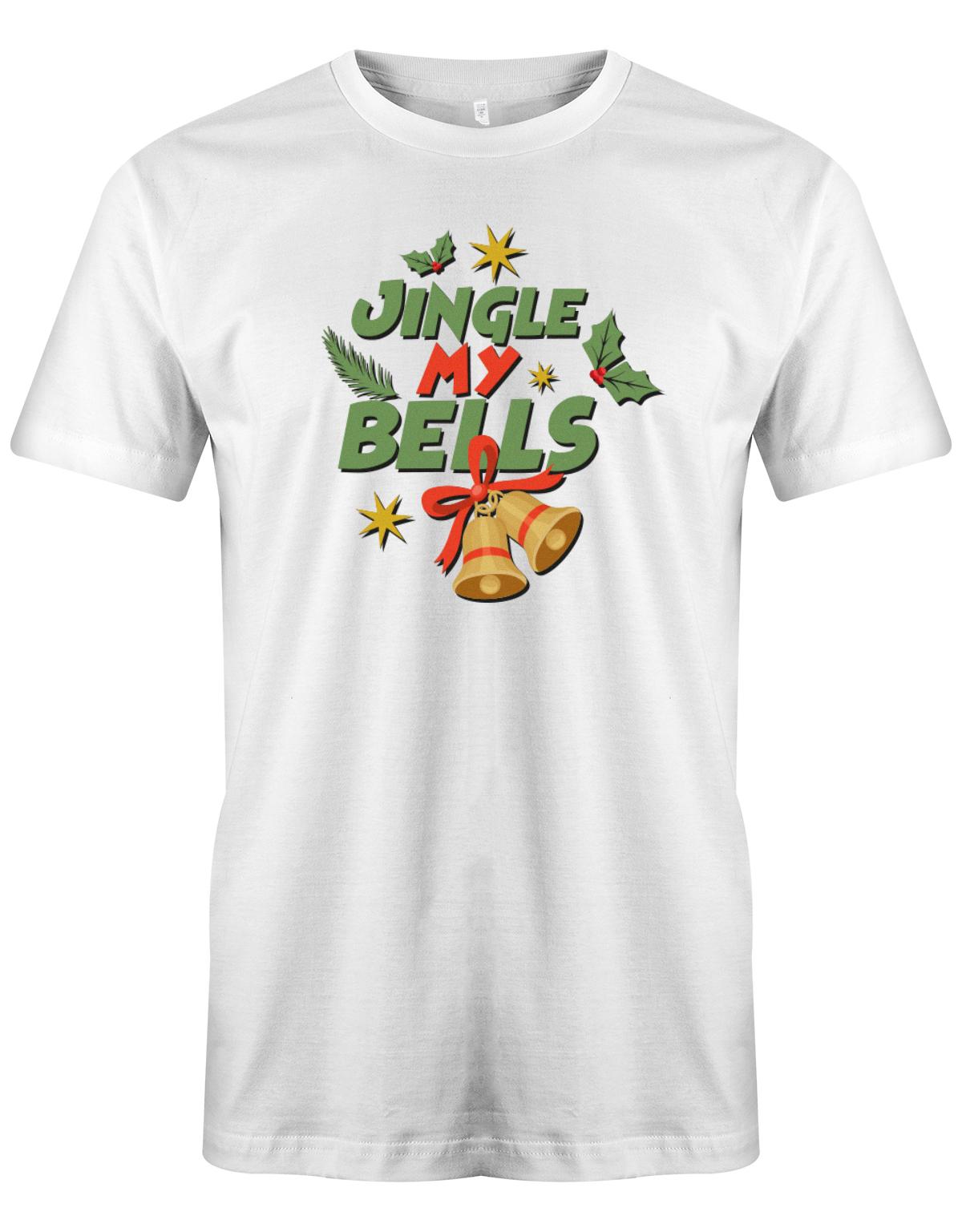 Jingle-my-Bells-Weihanchten-Fun-Shirt-Herren-Weiss