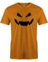 K-rbiskopf-Gruselig-Herren-Shirt-Orange-Halloween-Shirt