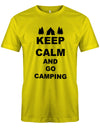 Keep-Calm-and-Go-Camping-Herren-Shirt-Gelb