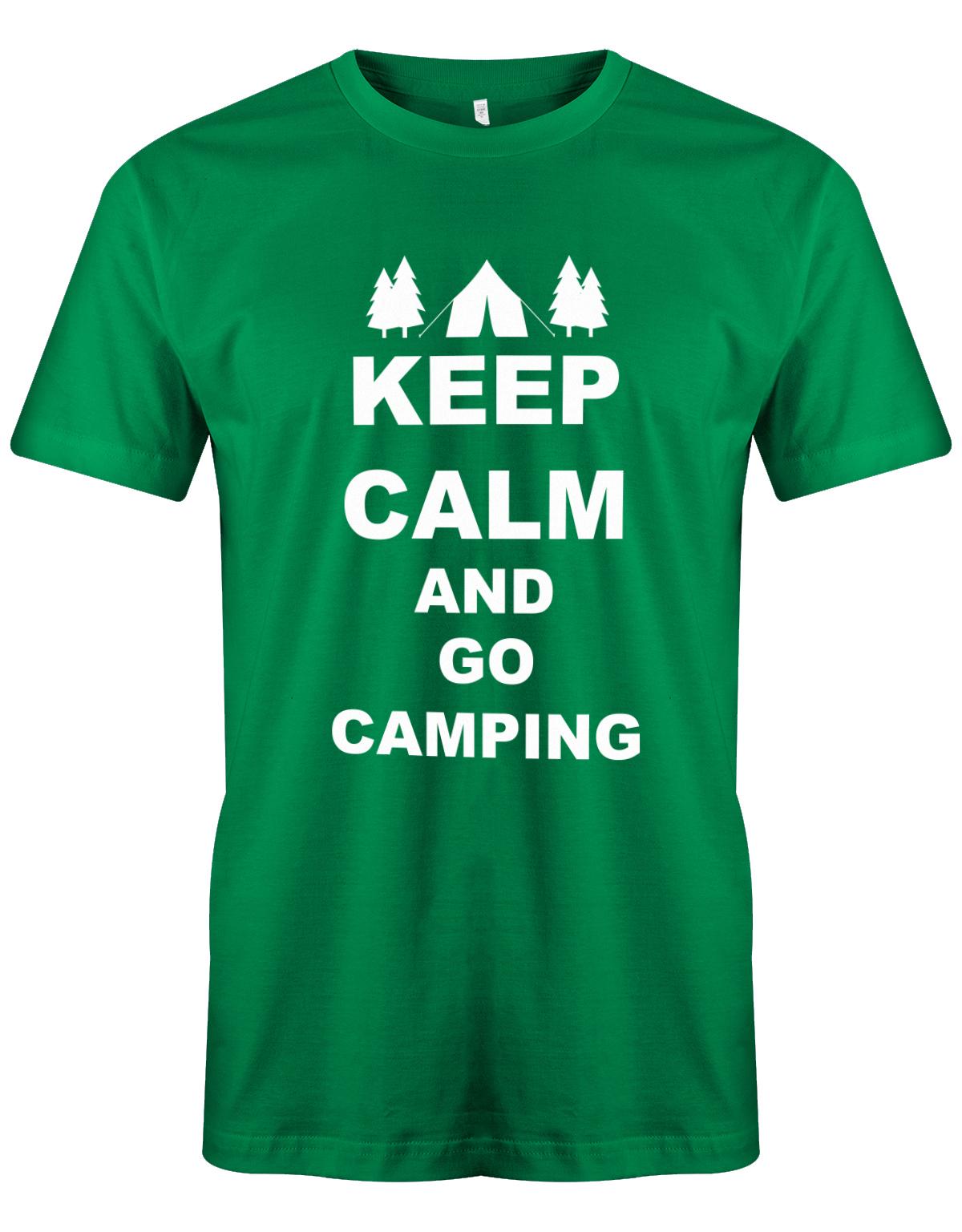 Keep-Calm-and-Go-Camping-Herren-Shirt-gr-n