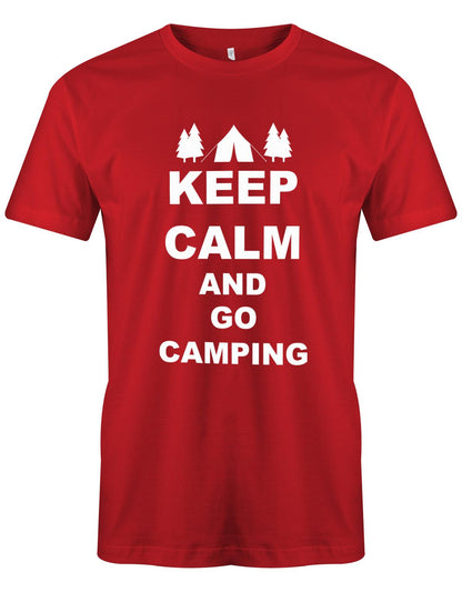 Keep-Calm-and-Go-Camping-Herren-Shirt-rot