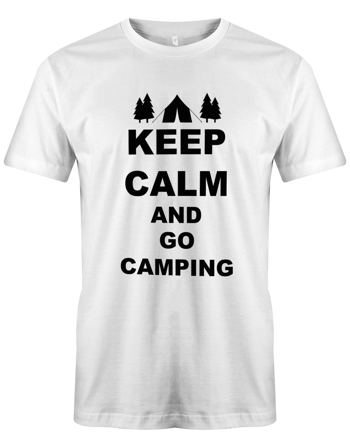 Keep-Calm-and-Go-Camping-Herren-Shirt-weiss