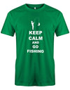 Keep-Calm-and-go-Fishing-herren-Shirt-Gruen
