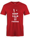 Keep-Calm-and-go-Fishing-herren-Shirt-rot