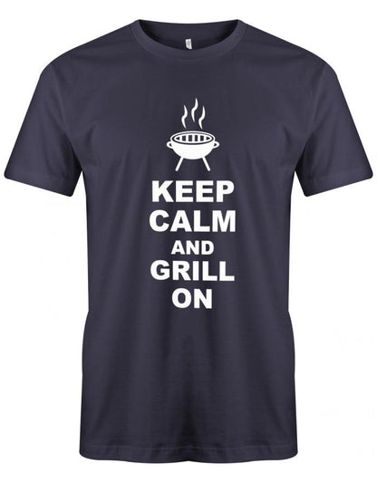 Keep-calm-and-grill-on-Herren-Griller-Shirt-Navy