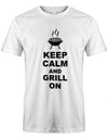 Keep-calm-and-grill-on-Herren-Griller-Shirt-Weiss