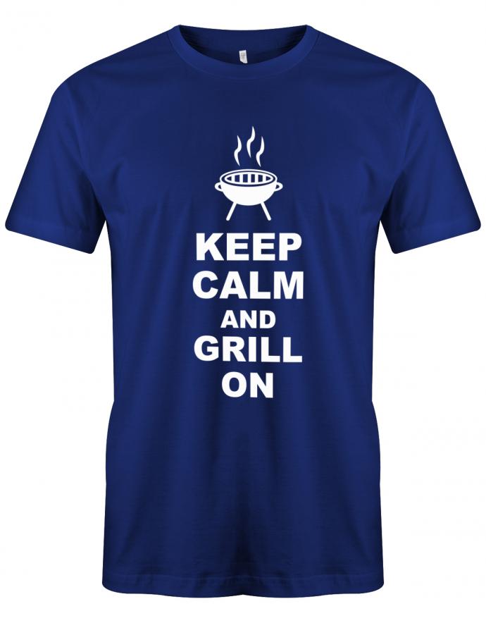 Keep-calm-and-grill-on-Herren-Griller-Shirt-royalblau