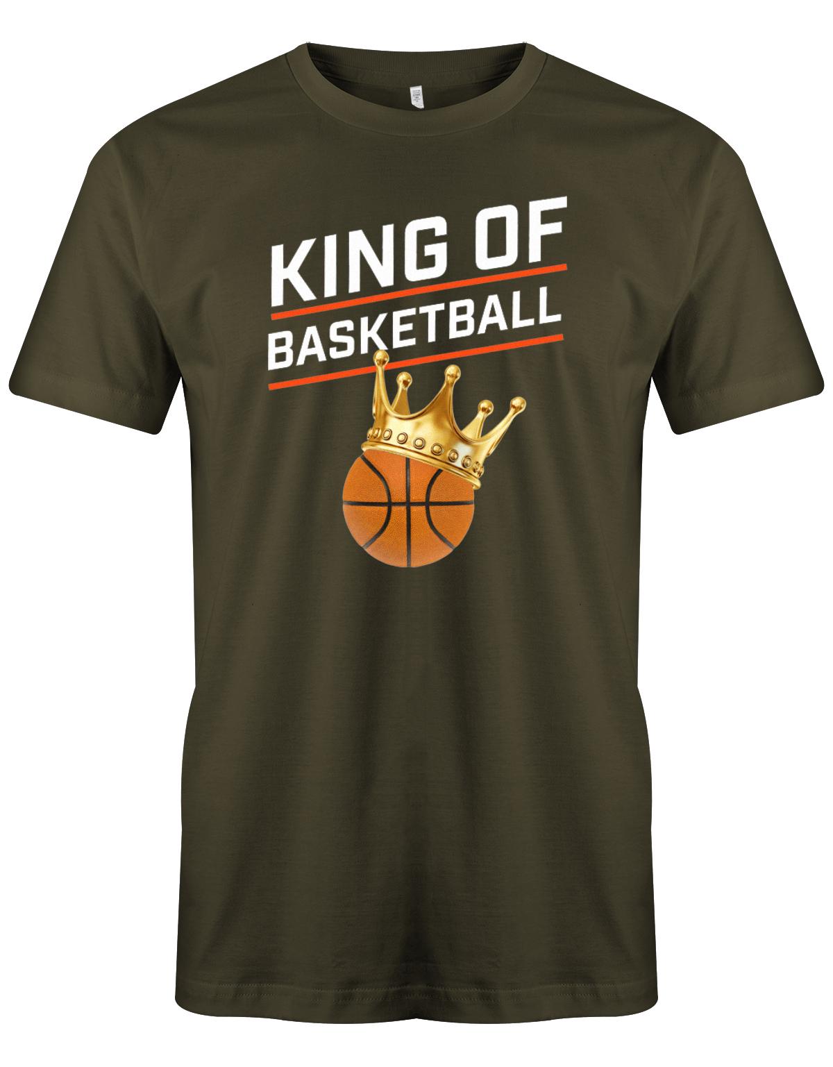 King-Of-Basketball-Herren-Shirt-Army